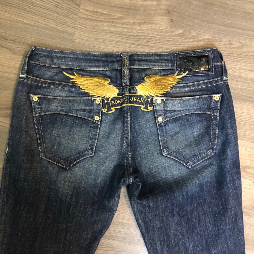 Robin’s Jean With Gold Wings Sz 29